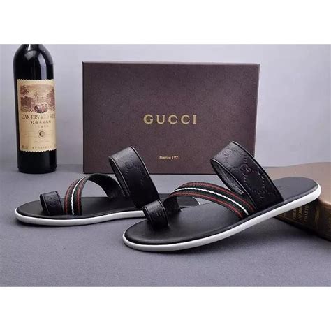 replica gucci flip flops mens|men Gucci slides size 10.